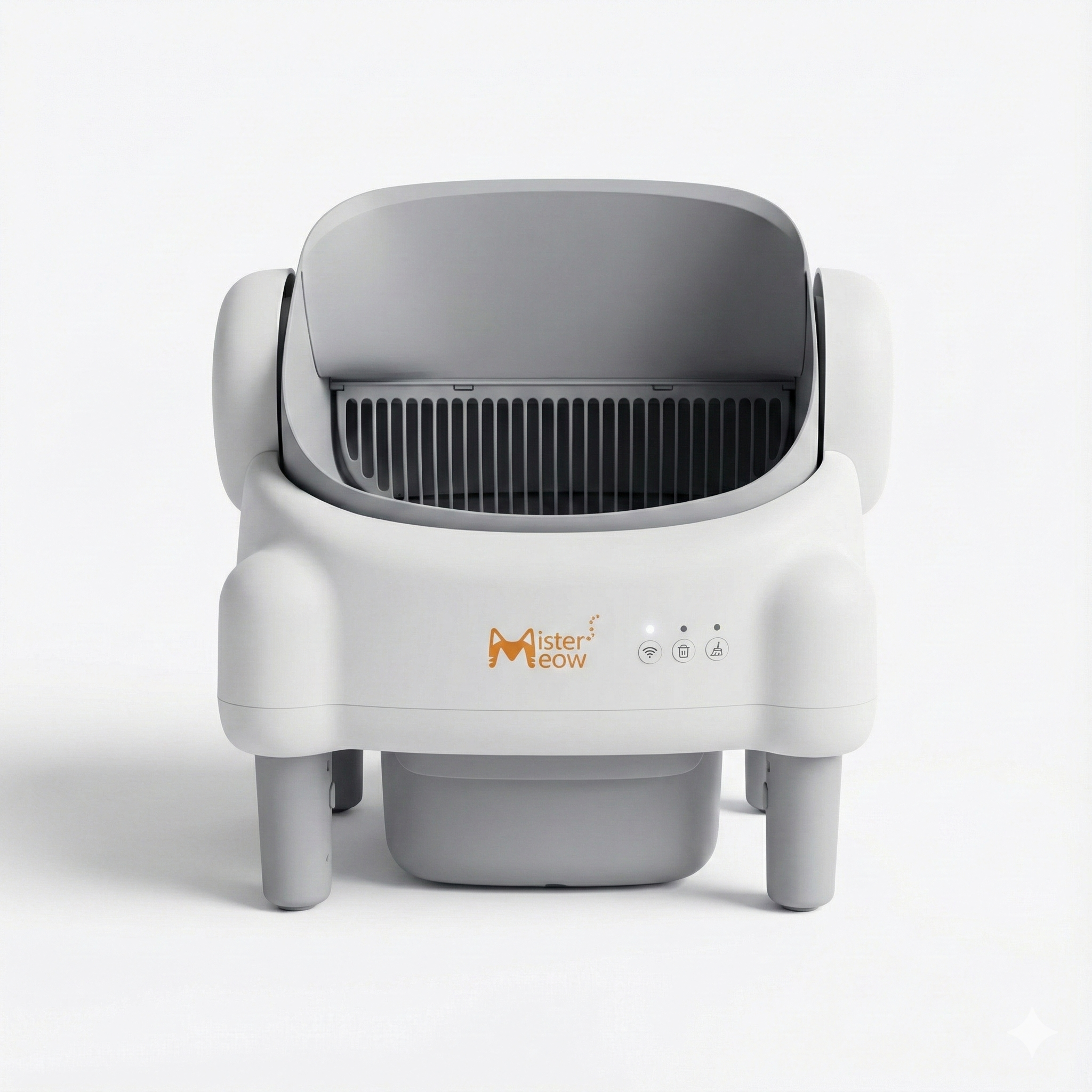 OPEN BOX-Self Cleaning Litter Box, Open Top, App Control, Odor Control, Large Bin