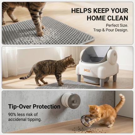 Ultimate Smart Pet Care Bundle (Litter Box + Mat + Feeder)