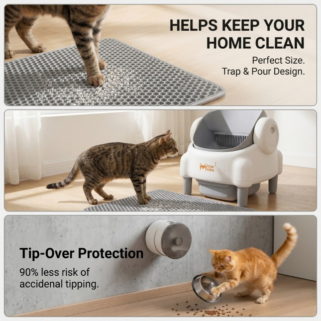 Ultimate Smart Pet Care Bundle (Litter Box + Mat + Feeder)